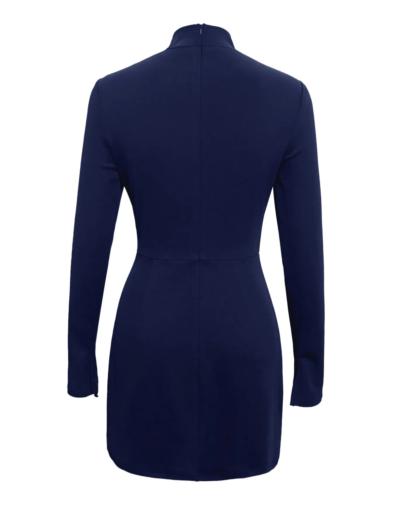 Long Sleeve Bodycon Mini Dress with Pockets - Luna Di Velluto