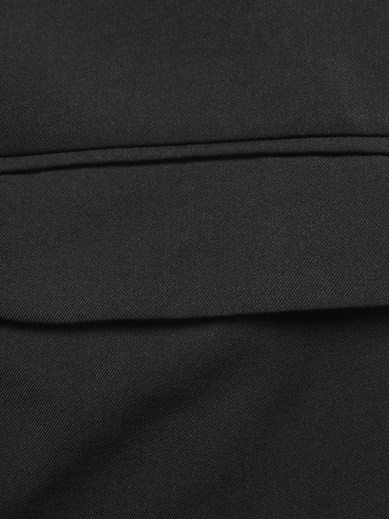 Striped Collar Long Sleeve Fake Two-Piece Blazer - Luna Di Velluto