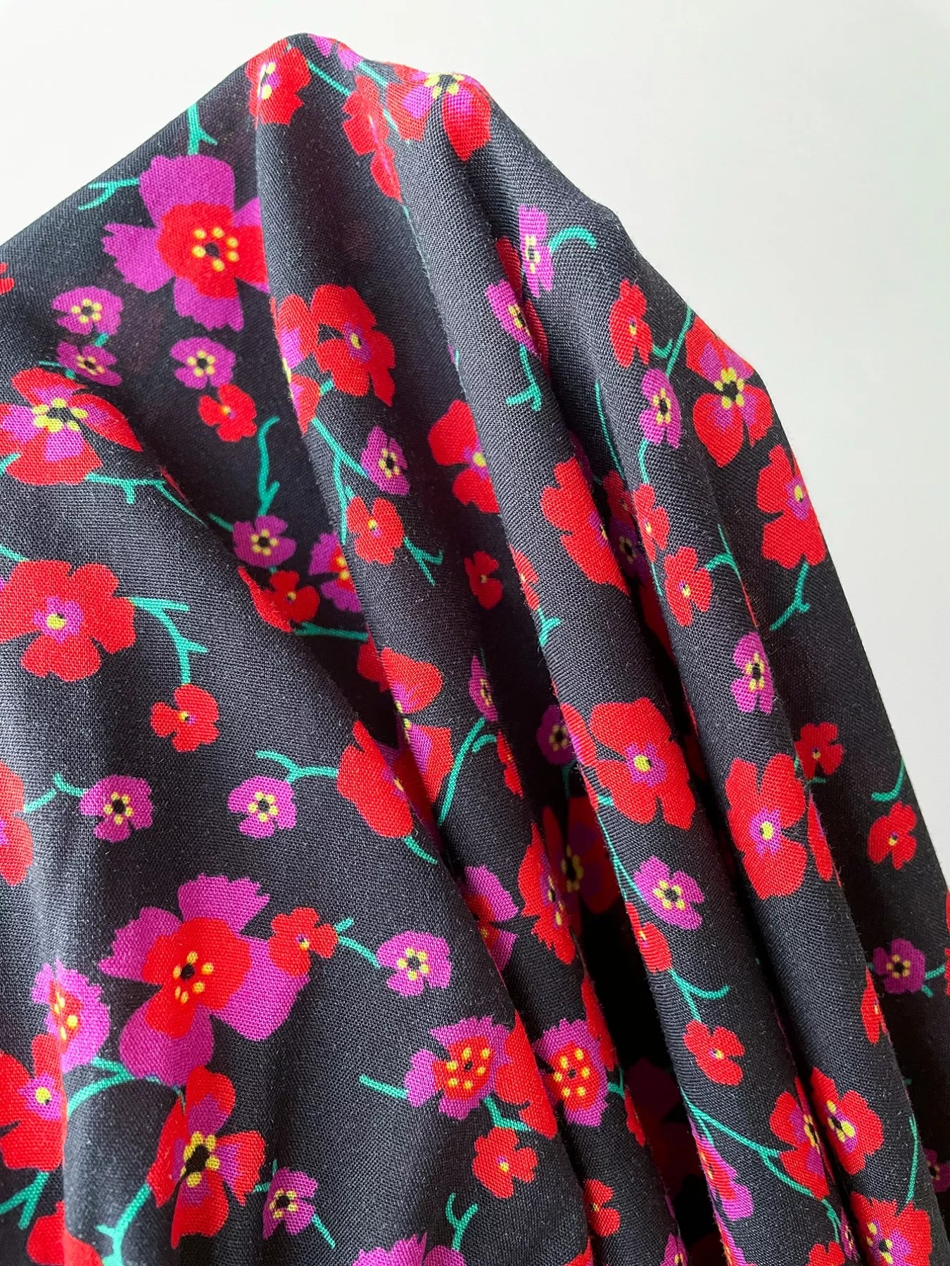 Plus Size Floral Square Neck Short Sleeve Dress - Luna Di Velluto